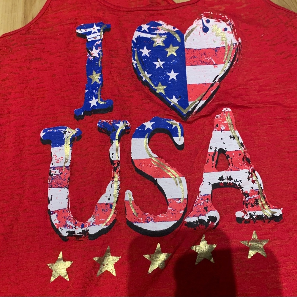 I ❤️ USA Razorback Tank - Picture 2 of 5